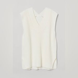 H&M Ribbed Knit Sweater Vest